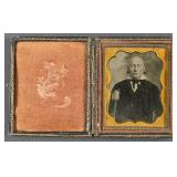 A 1/9th Plate Cased Ambrotype