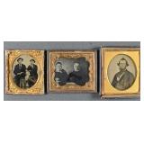 2 Tintype and an Ambrotype 1/6th Plate Portraits