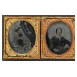 Two 1/6th Plate Daguerreotype Portraits