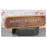 Harry N. Israel Horsehair Clothes Brush