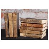 8 Leather-bound Volumes by George Eliot