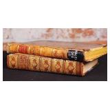 2 Antique Leather-bound Books