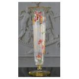 A Czech Enameled Glass Vase