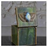 An Orient & Flume Art Glass "Scarab" Box