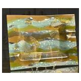 A Higgins MCM Art Glass Tray