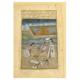 A Mughal Erotic Theme Manuscript Page