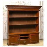A Mahogany Curio Cabinet Or Bookcase