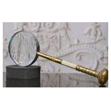 A Victorian MOP & Gilt handled Magnifyer