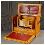 An Edwardian Oak Traveling Desk