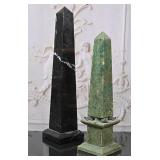 A Pair of Marble Obelisks