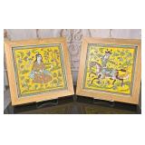 A Pair Of Iznik Persian Tiles