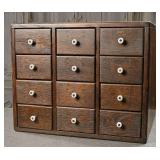 An Oak Apothecary Cabinet