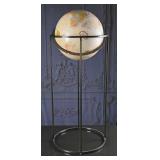 A Replogle classic tresstrial globe on bronze stan