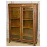 An Oak Two Door Bookcase