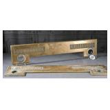 Pr. Bronze Bank Teller Window Plates