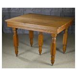 A Victorian Oak Dinning Table