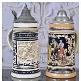 A Pair of German Beer Steines