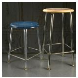 Pr Of Virco MCM Style Lab Stools