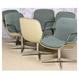 After Charles Pollock: 6 Steelcase Armchairs