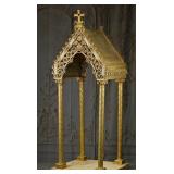 A 19th C. Neo-Gothic Gilt Bronze Ciborium