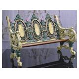 A Cast Iron Park Bench Model