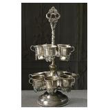 A Victorian Silver Plate Punch Caddy