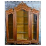 A Large French Louis XV Style Walnut Bookcase