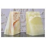 Pair on Onyx Bookends