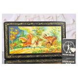 Fine Russian Mstera Lacqureware Box