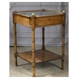 A Small Walnut Show Table