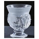 A Lalique St. Cloud French Art Glass Vase