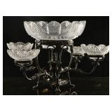 A Victorian Cut Glass Epergne