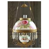 A Victorian Pull Down Parlor Lamp