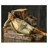 An Austrian Majolica Humidor