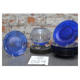 Blue Glassware