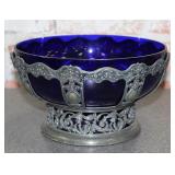 Cobalt Blue Bowl w/ Stand