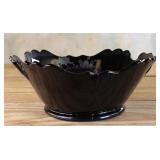 Black Amethyst Glass Bowl