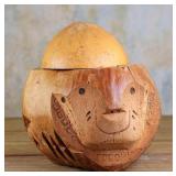 Hand Carved Monkey Head