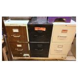 3 Two Drawer Steel Files