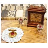 4 Pc Clock & Candle Holders