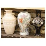 3 Decorative Vases