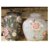 Two Hand Painted Vases