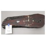 Wood Slab Wall Clock