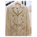 Embroidered Pigskin Jacket