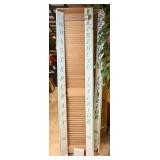 2 New Wood Shutters