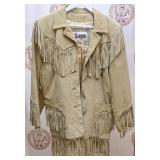 A Vintage Western Style Leather Jacket