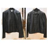 2 Vintage Black Leather Jackets