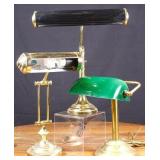 3 Brass Desk Lamps