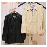 2 Vintage Leather Coats
