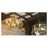 2 Brass Ceiling Lamps